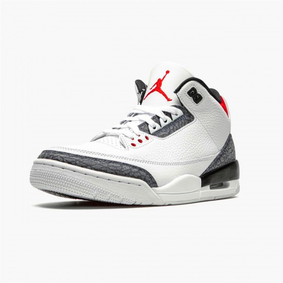 CZ6433-100 Jordan 3 Retro SE-T CO JP Fire Red Denim Jordan Scarpe Uomo