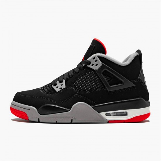 308497-060 Jordan 4 Retro Bred (2019) Jordan Scarpe Donna/Uomo