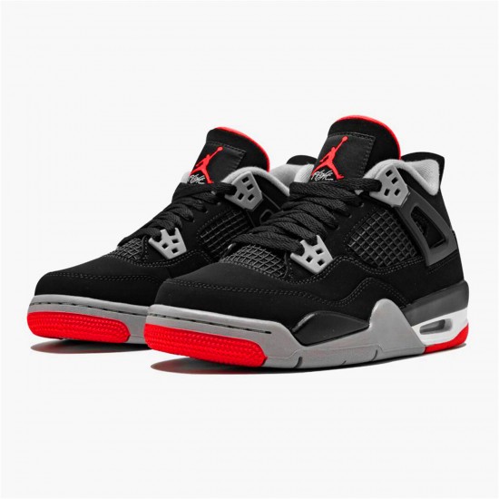 308497-060 Jordan 4 Retro Bred (2019) Jordan Scarpe Donna/Uomo