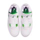 CT8527-113 Jordan 4 Retro Metallic Green Jordan Scarpe Donna/Uomo