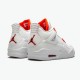 CT8527-118 Jordan 4 Retro Metallic Orange Jordan Scarpe Donna/Uomo