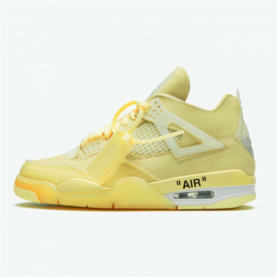 CV9388-100 Jordan 4 Retro Off-White Sail Jordan Scarpe Donna/Uomo