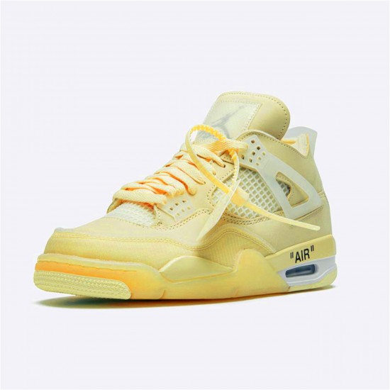 CV9388-100 Jordan 4 Retro Off-White Sail Jordan Scarpe Donna/Uomo