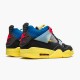 DC9533-001 Jordan 4 Retro Union Off Noir Jordan Scarpe Donna/Uomo