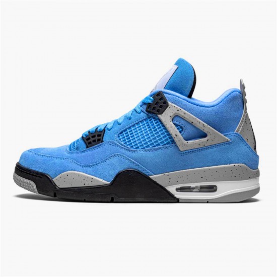 CT8527-400 Jordan 4 Retro University Blue Jordan Scarpe Donna/Uomo