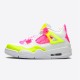 CV7808-100 Jordan 4 Retro White Lemon Pink Jordan Scarpe Donna/Uomo