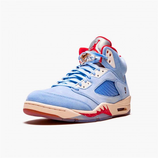 CI1899-400 Jordan 5 Retro Trophy Room Ice Blue Jordan Scarpe Donna/Uomo